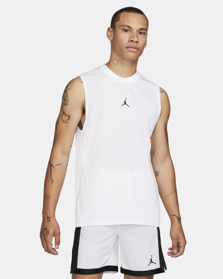 Camiseta Tirantes Nike Jordan Dri-FIT Sport Sleeveless Top Hombre Blancas Negras | JRKBF-2319