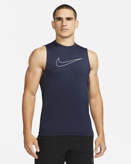 Camiseta Tirantes Nike Pro Dri-FIT Slim Fit Sleeveless Hombre Obsidian Moradas | FGBPX-1905