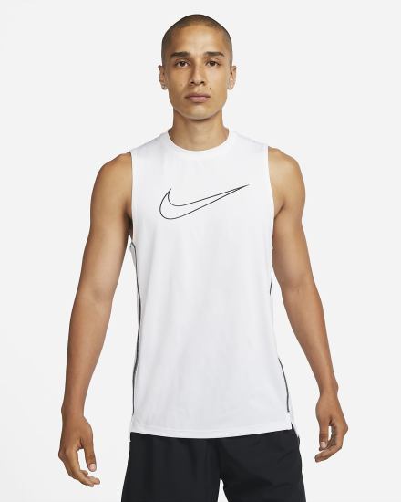 Camiseta Tirantes Nike Pro Dri-FIT Slim Fit Sleeveless Hombre Blancas Negras | LCWVN-5816