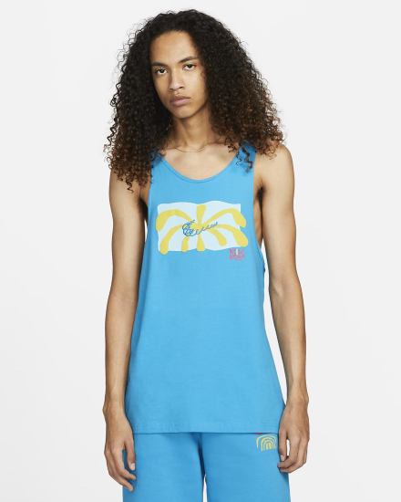Camiseta Tirantes Nike Sportswear Spring Break Hombre Azules | HOKVE-4598
