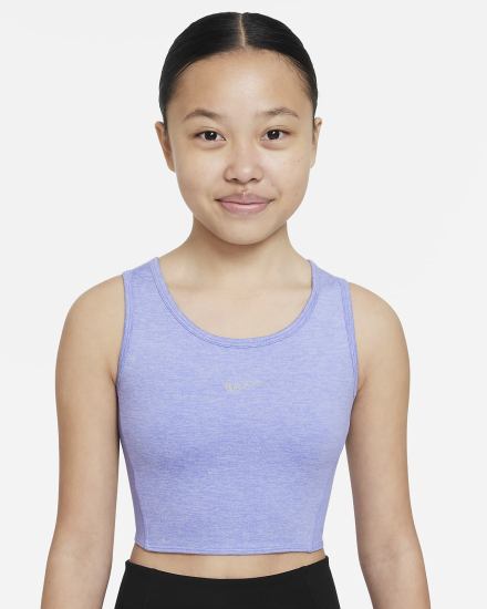 Camiseta Tirantes Nike Yoga Dri-FIT Kids Niña Moradas | LCQRJ-6058