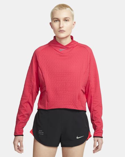 Capas Intermedias Nike Therma-FIT Run Division Running Mujer Rojas Claro Negras | ZRDTO-1204