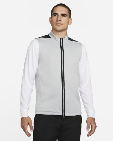 Chalecos Nike Therma-FIT Victory 1/2-Zip Golf Hombre Gris Claro Negras Blancas | KQEZT-8269