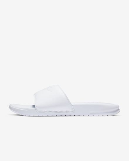 Chanclas Nike Benassi JDI Mujer Blancas | LZJVT-5902