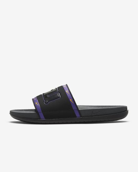 Chanclas Nike Offcourt (Kentucky) Hombre Negras Moradas Doradas Gris | AFVYW-9138