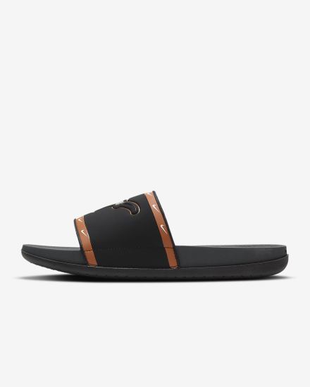 Chanclas Nike Offcourt (Kentucky) Hombre Negras Naranjas Blancas Gris | GYAKV-4076