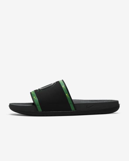Chanclas Nike Offcourt (Kentucky) Hombre Negras Verde Amarillo Gris | TXNGJ-2671