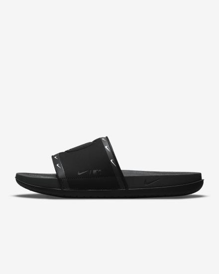 Chanclas Nike Offcourt (MLB Cleveland) Hombre Negras Azules Blancas Gris | LIUQH-4879