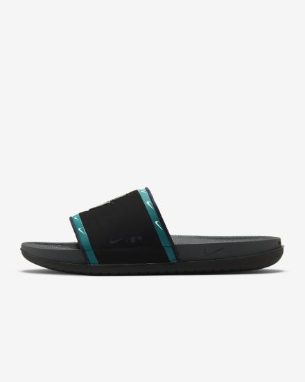 Chanclas Nike Offcourt (MLB Cleveland) Hombre Negras Blancas Gris | RIEFZ-2587