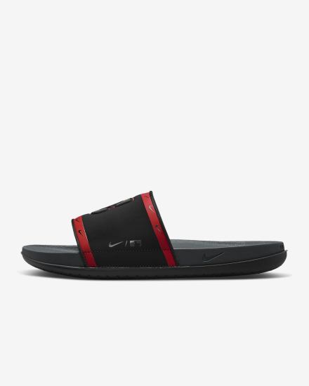 Chanclas Nike Offcourt (MLB Cleveland) Hombre Negras Rojas Azules Gris | RQZJV-1987