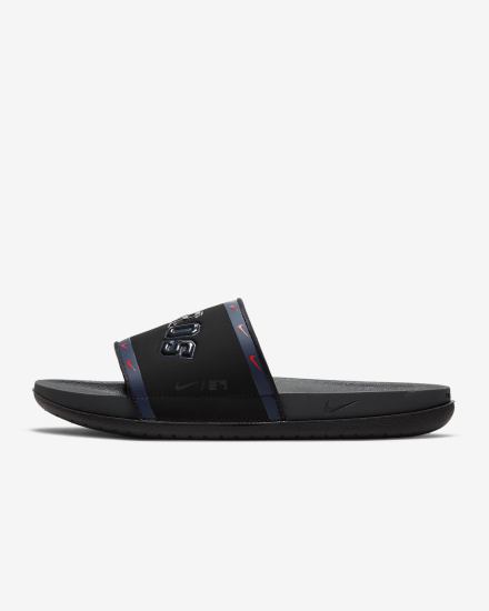 Chanclas Nike Offcourt (MLB Cleveland) Hombre Negras Azul Marino Naranjas Gris | TKUNQ-0345