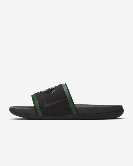 Chanclas Nike Offcourt (NFL Carolina Panthers) Hombre Negras Verde Blancas Gris | BMUTG-8619