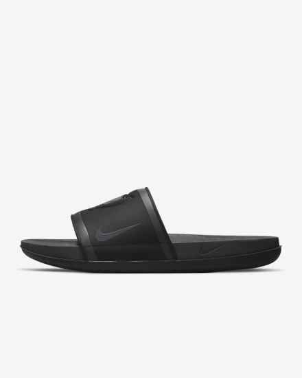 Chanclas Nike Offcourt (NFL Carolina Panthers) Hombre Negras Rojas Blancas Gris | GHKCE-3947