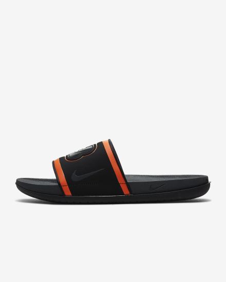 Chanclas Nike Offcourt (NFL Carolina Panthers) Hombre Negras Naranjas Blancas Gris | SIYTH-7036