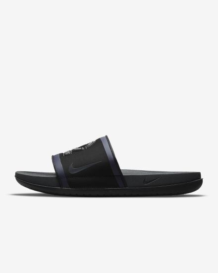 Chanclas Nike Offcourt (NFL Carolina Panthers) Hombre Negras Naranjas Azules Gris | TEDZR-3278