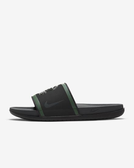 Chanclas Nike Offcourt (NFL Carolina Panthers) Hombre Negras Doradas Gris | VGBJW-0713