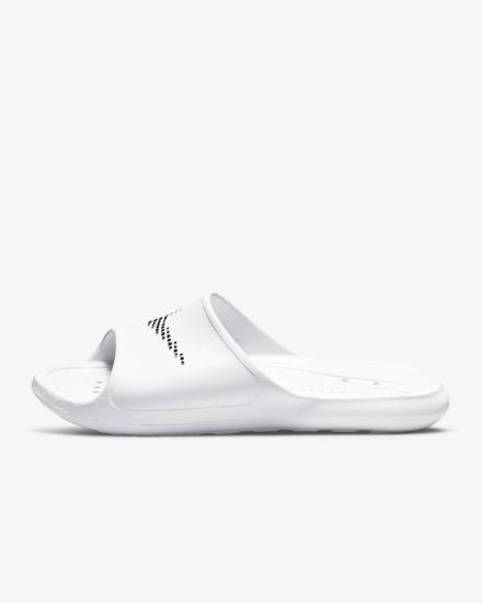 Chanclas Nike Victori One Shower Hombre Blancas Negras | YUNQS-5984
