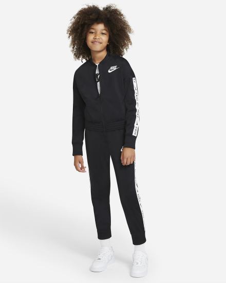 Chandals Nike Sportswear Kids Tracksuit Niña Negras Blancas | ERQFP-1684