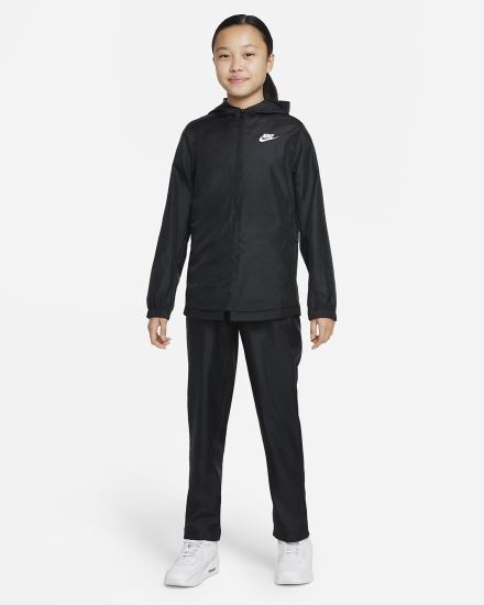 Chandals Nike Sportswear Kids Woven Tracksuit Niño Negras Blancas | KFTGZ-1526