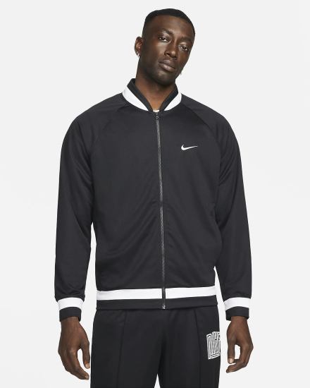 Chaquetas Nike Dri-FIT Basketball Hombre Negras Blancas | CYLIQ-9163