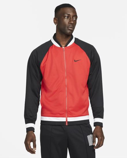Chaquetas Nike Dri-FIT Basketball Hombre Rojas Negras Blancas | KHRJL-6403