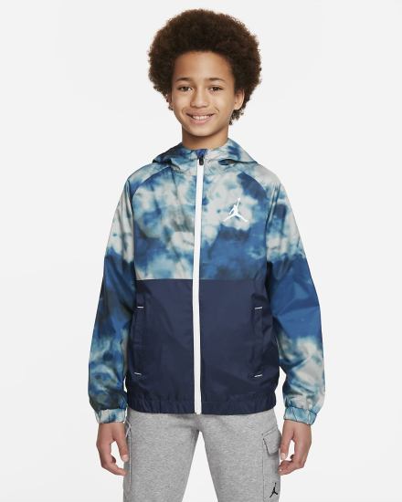 Chaquetas Nike Jordan Kids Full-Zip Niño Azules Oscuro | TUPQR-9813