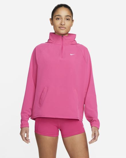 Chaquetas Nike Pro Dri-FIT 1/4-Zip Packable Training Cover-Up Mujer Rosas Blancas | BHSGX-8423