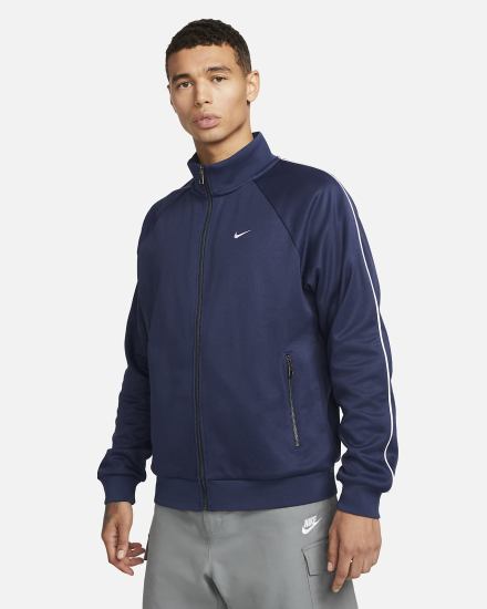 Chaquetas Nike Sportswear Authentics Track Hombre Azul Marino Blancas | DYMTO-9812