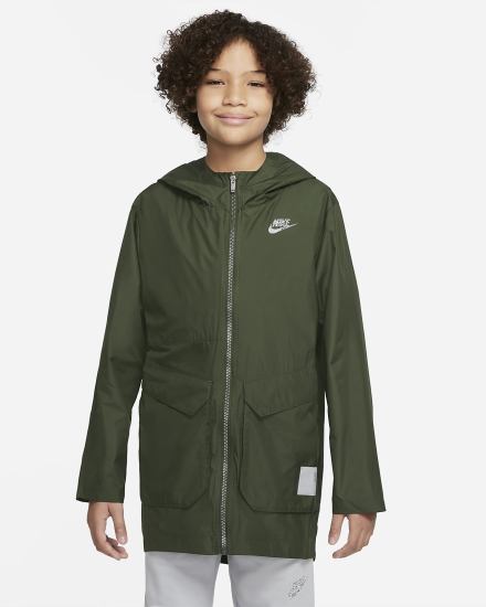Chaquetas Nike Sportswear Kids Pack Utility Kids Niño Gris Oscuro Verde | OMBVF-2354