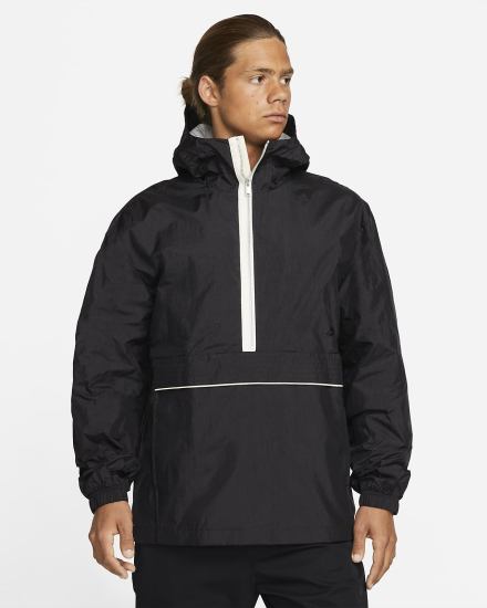 Chaquetas Nike Sportswear Style Essentials Lined Anorak Hombre Negras Plateadas Negras | TNHKF-4681