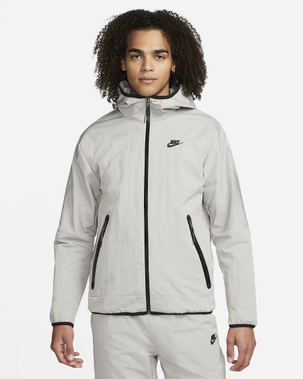Chaquetas Nike Sportswear Tech Woven Full-Zip Lined Hooded Hombre Negras | JRKWQ-8276
