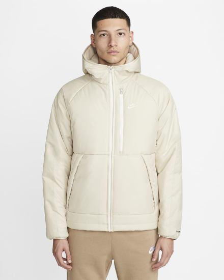 Chaquetas Nike Sportswear Therma-FIT Legacy Hooded Hombre Beige | FAOYZ-6798