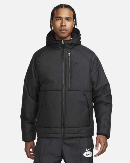 Chaquetas Nike Sportswear Therma-FIT Legacy Hooded Hombre Negras | PTLVA-6940