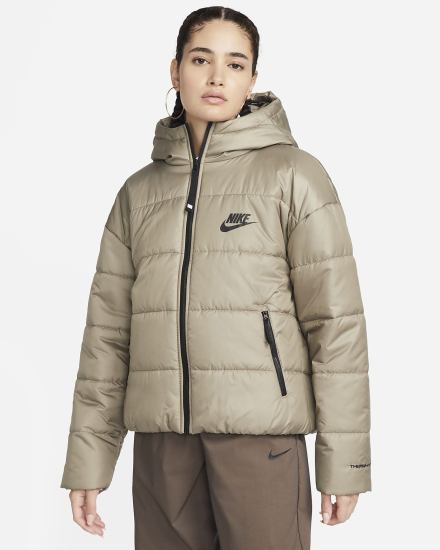 Chaquetas Nike Sportswear Therma-FIT Repel Synthetic-Fill Hooded Mujer Verde Oliva Negras | CJLKF-7310