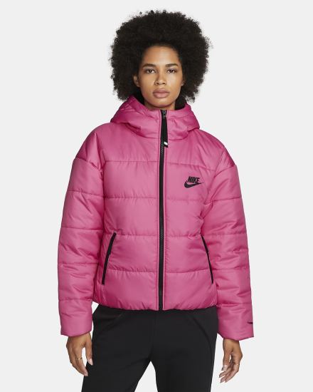 Chaquetas Nike Sportswear Therma-FIT Repel Synthetic-Fill Hooded Mujer Negras | QSIUM-7245