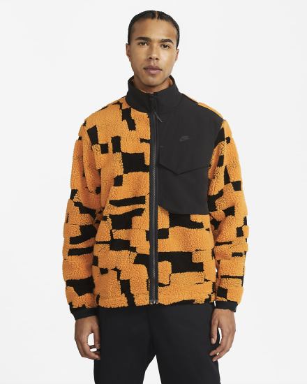 Chaquetas Nike Sportswear Therma-FIT Tech Pack Engineered Fleece Hombre Negras Amarillo Oscuro Negras | VLSKX-7632