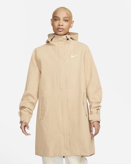 Chaquetas Parka Nike Sportswear Essential Storm-FIT Woven (Plus Size) Mujer Blancas | RVXOJ-5628
