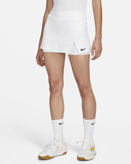 Falda Nike Court Dri-FIT Victory Tennis Mujer Blancas Negras | PTMWZ-7162