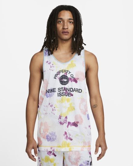 Jersey Nike Standard Issue Reversible Basketball Hombre Azules Negras | MHZNT-7492
