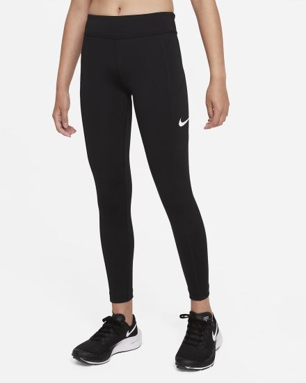 Leggins Nike Dri-FIT Trophy Kids Training Niña Negras Blancas | ZDATV-1235