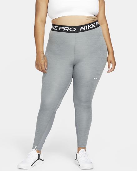 Leggins Nike Pro 365 (Plus Size) Mujer Gris Negras Blancas | VBZMS-1587