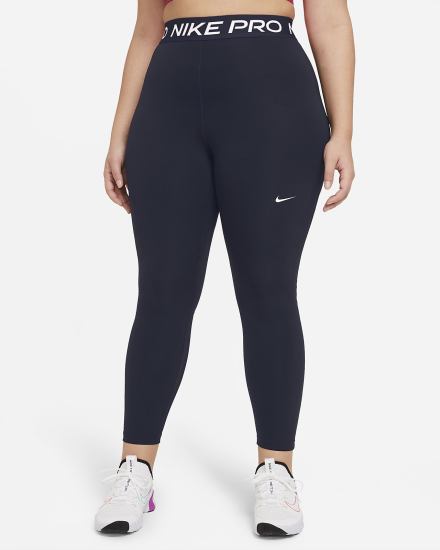 Leggins Nike Pro 365 (Plus Size) Mujer Obsidian Blancas | SJOCF-0125