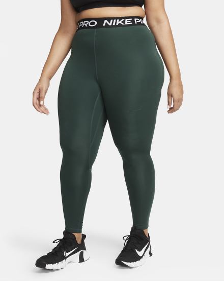 Leggins Nike Pro 365 (Plus Size) Mujer Verde Negras | JKOLR-1278