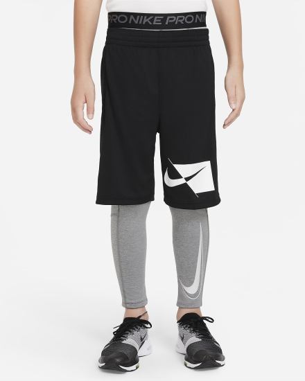 Leggins Nike Pro Dri-FIT Kids Niño Gris Oscuro | TXNMU-6135