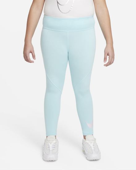 Leggins Nike Sportswear Favorites Kids Estampadas High-Waisted (Extended Size) Niña Azules | BTGRA-9137