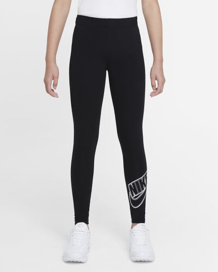 Leggins Nike Sportswear Favorites Kids Estampadas Niña Negras Blancas | GEDQN-5762