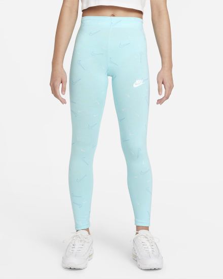 Leggins Nike Sportswear Favorites Kids Printed Niña Blancas | GFKXA-2309