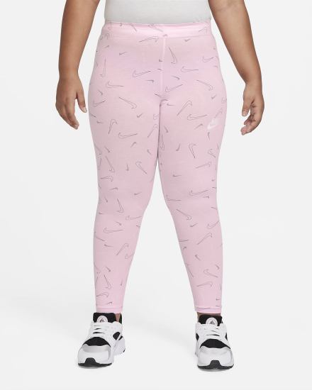 Leggins Nike Sportswear Favorites Kids Printed (Extended Size) Niña Rosas Blancas | YIKCL-6134