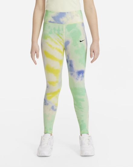 Leggins Nike Sportswear Favorites Kids Tie-Dye Niña Verde Menta | LTNCG-2834