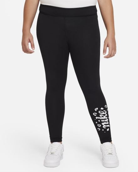 Leggins Nike Sportswear Icon Clash Essential Kids Mid-Rise Niña Negras Blancas | QGNMC-6549